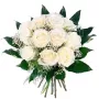 Ramo para Condolencias de 12 Rosas Blancas
