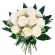 Ramo para Condolencias de 12 Rosas Blancas