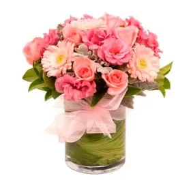Flores para Nacimiento Mix Rosas y Flores en tonos Rosados