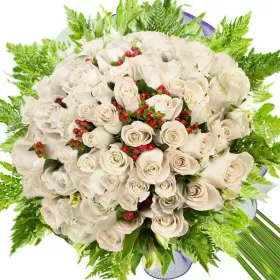 Ramos de 40 Rosas Blancas